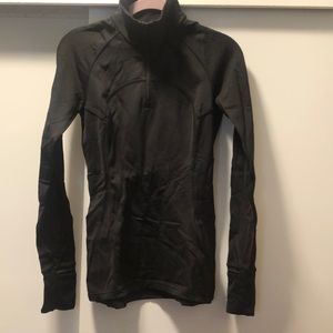 Lululemon half zip hoodie black size 6